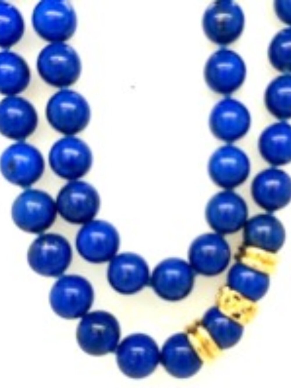 Lapis 30" Lazuli Gold Flecked Ethereal Starry Beads Gold  Elegant Timeless